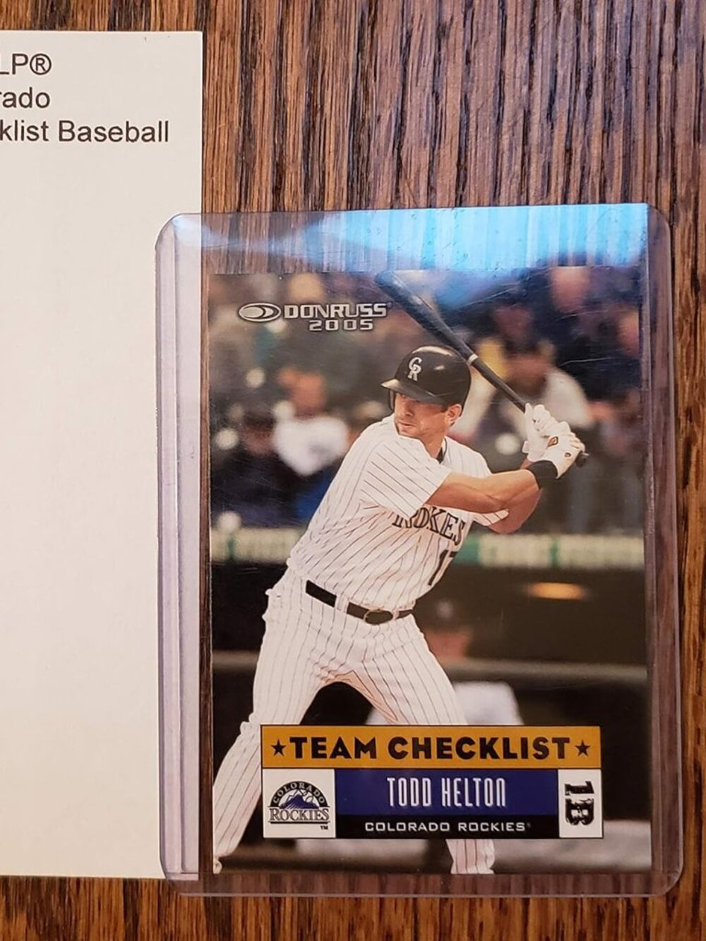 2004 Donruss Playoff LP® TODD HELTON, Colorado Rockies™ Team Checklist Baseball